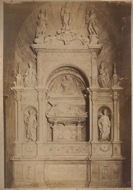 Anonimo — Contucci Andrea - sec. XVI - Monumento funebre del cardinale Ascanio Sforza — insieme